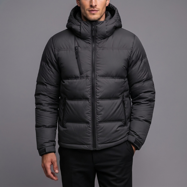 Doudoune Homme Chaude à Capuche – Collection Hiver 2026/27